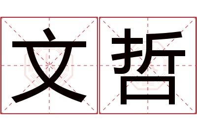 哲名字意思